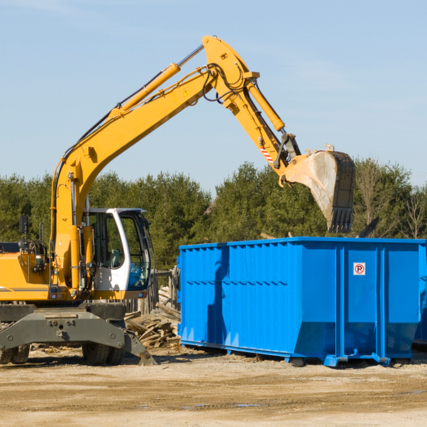 what size residential dumpster rentals are available in Milton Indiana